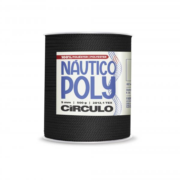 FIO NAUTICO POLY 5MM - COR 8990 PRETO