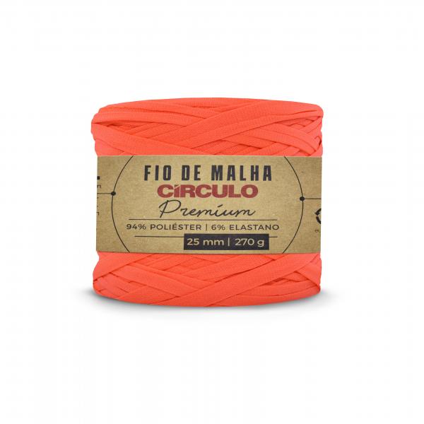 FIO DE MALHA CIRCULO PREMIUM - COR 784 CORAL NEON