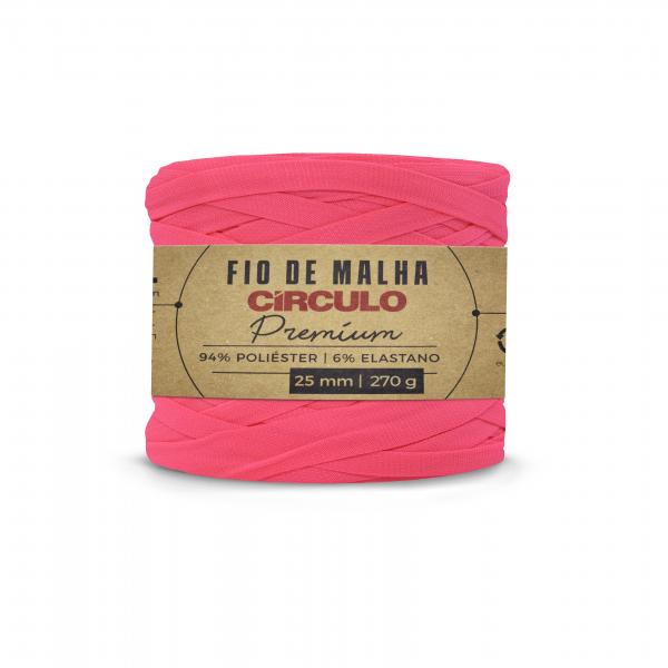 FIO DE MALHA CIRCULO PREMIUM - COR 385 ROSA NEON